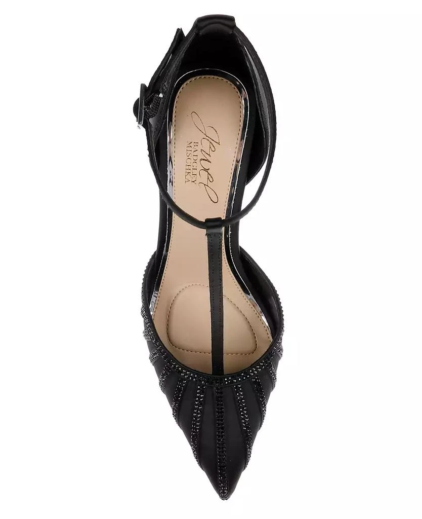 Badgley Mischka Women's Faithlyn Evening T-Strap Pumps 4