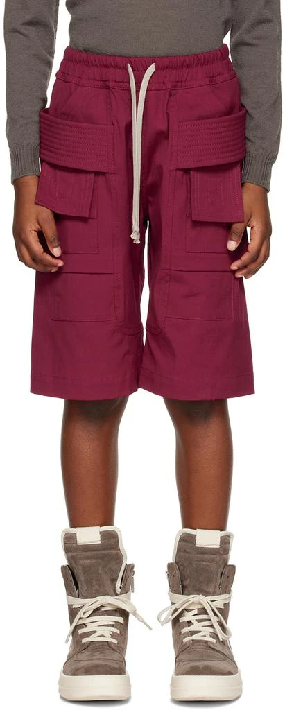 Rick Owens Kids Pink Creatch Shorts