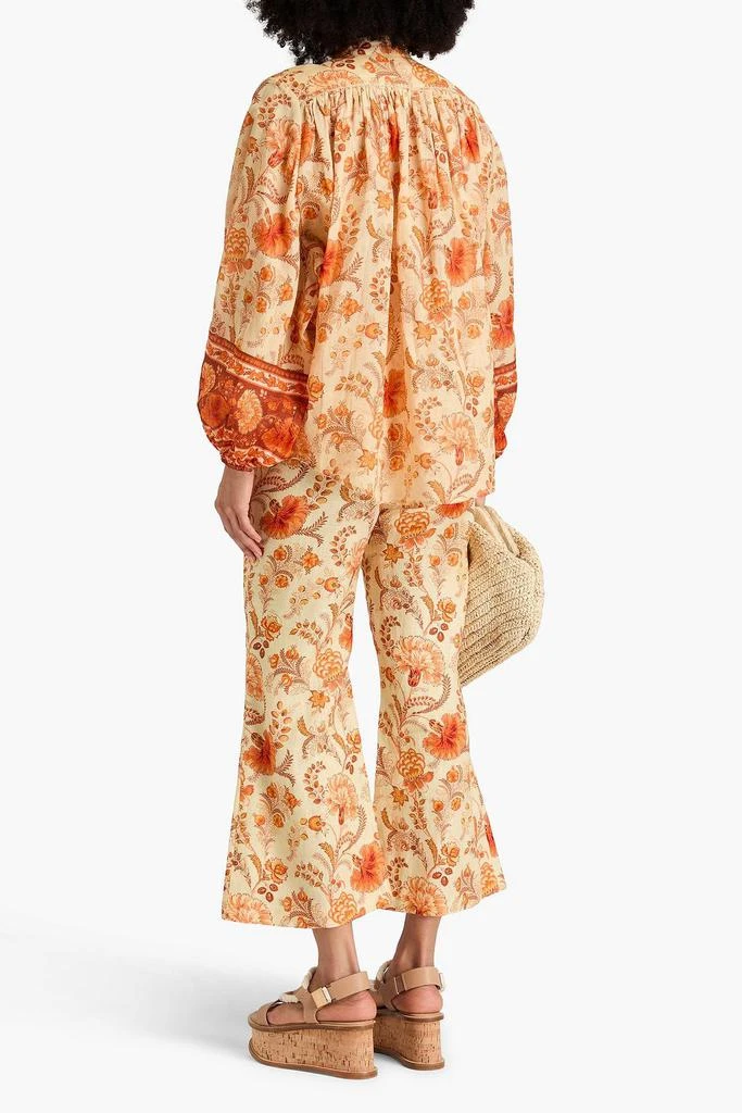 Zimmermann Floral-print ramie blouse 3