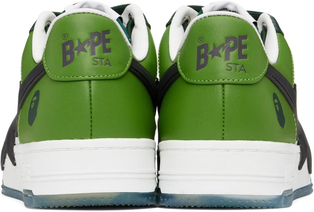 Bape White & Green BAPE STA OS Sneakers 2