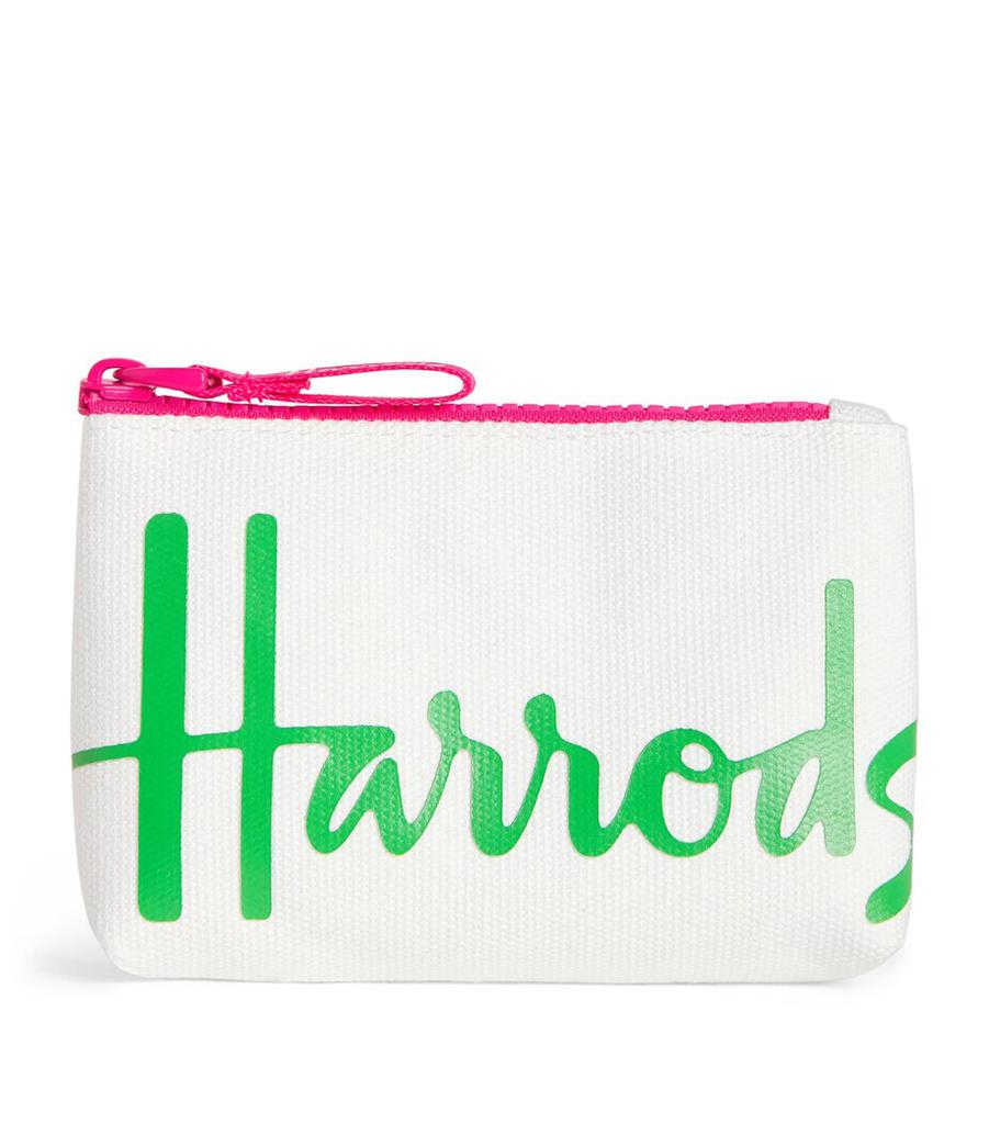 Harrods Cotton Logo Coin Purse