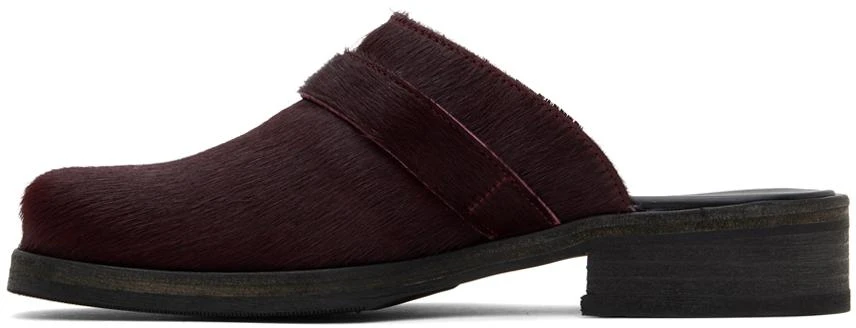 Our Legacy Burgundy Camion Mules - Business Casual Shoes  display picture 1