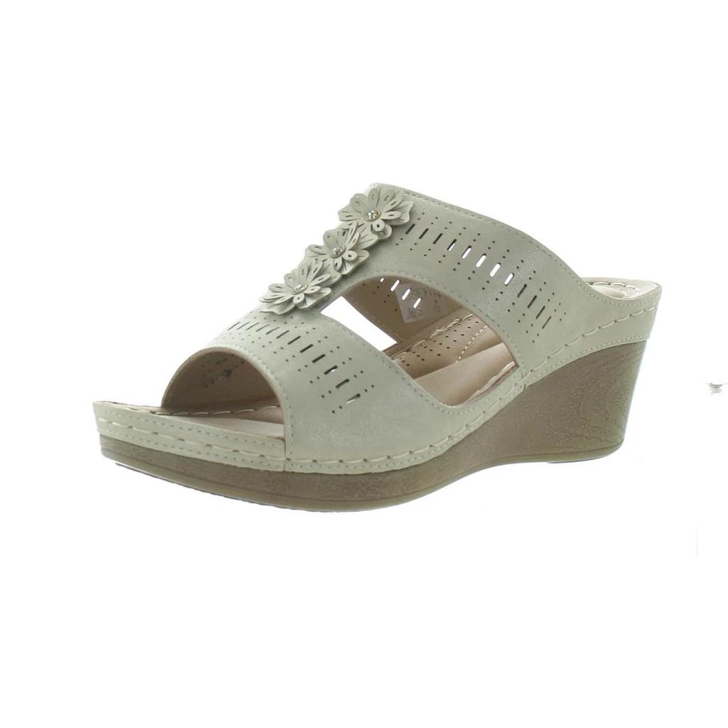 Good Choice Lisette Womens Open Back Wedge Sandals 1
