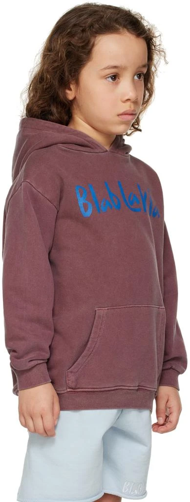BlabLakia Kids Burgundy Printed Hoodie 2