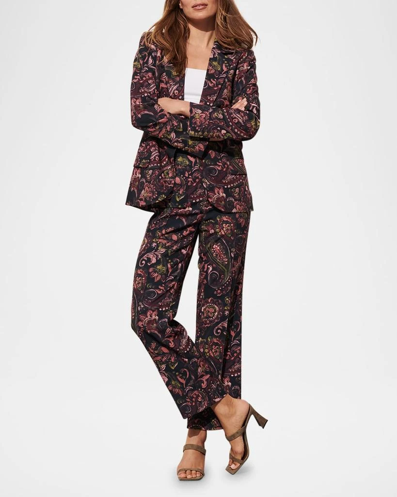 FIGUE Sioban Paisley Straight-Leg Pants 2