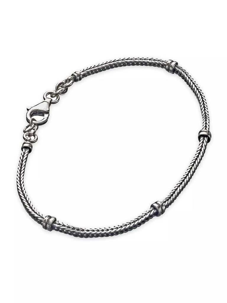 Jan Leslie Sterling Silver Herringbone Bracelet 1