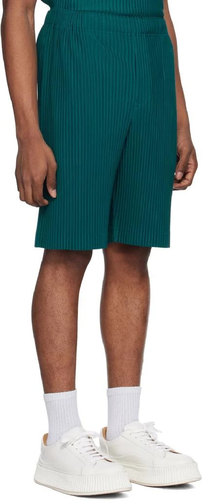 Homme Plissé Issey Miyake Green Monthly Color May Shorts 2