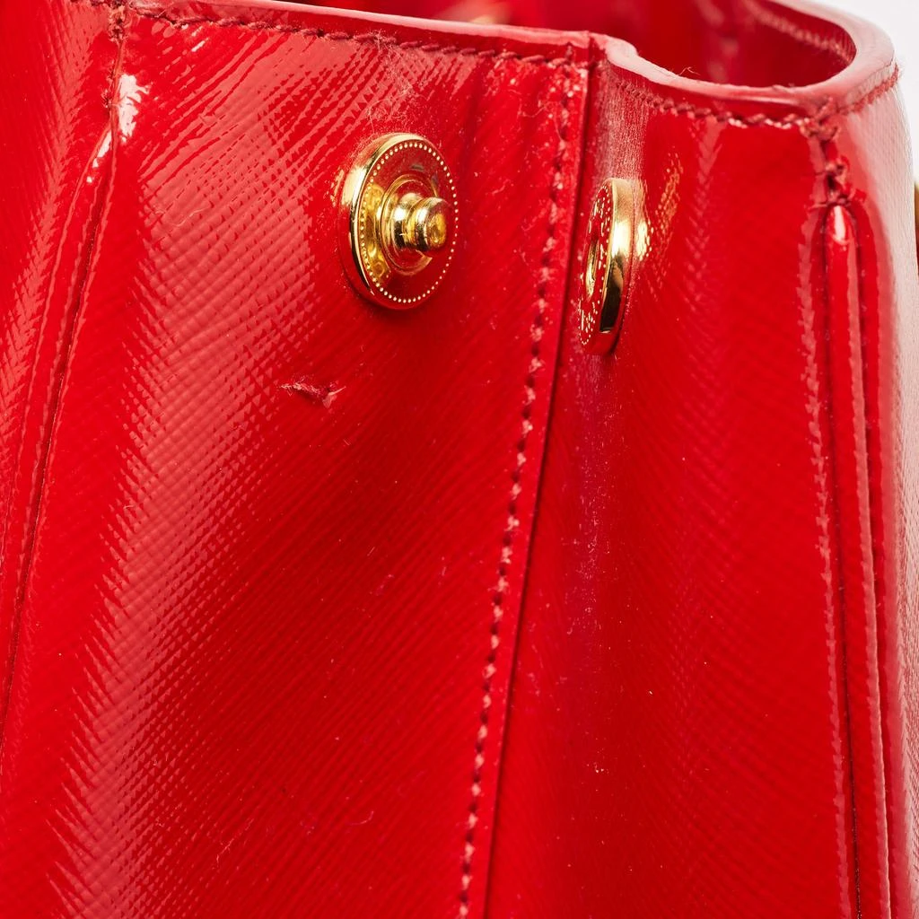 Prada Prada Red Saffiano Vernice Leather Galleria Tote 8