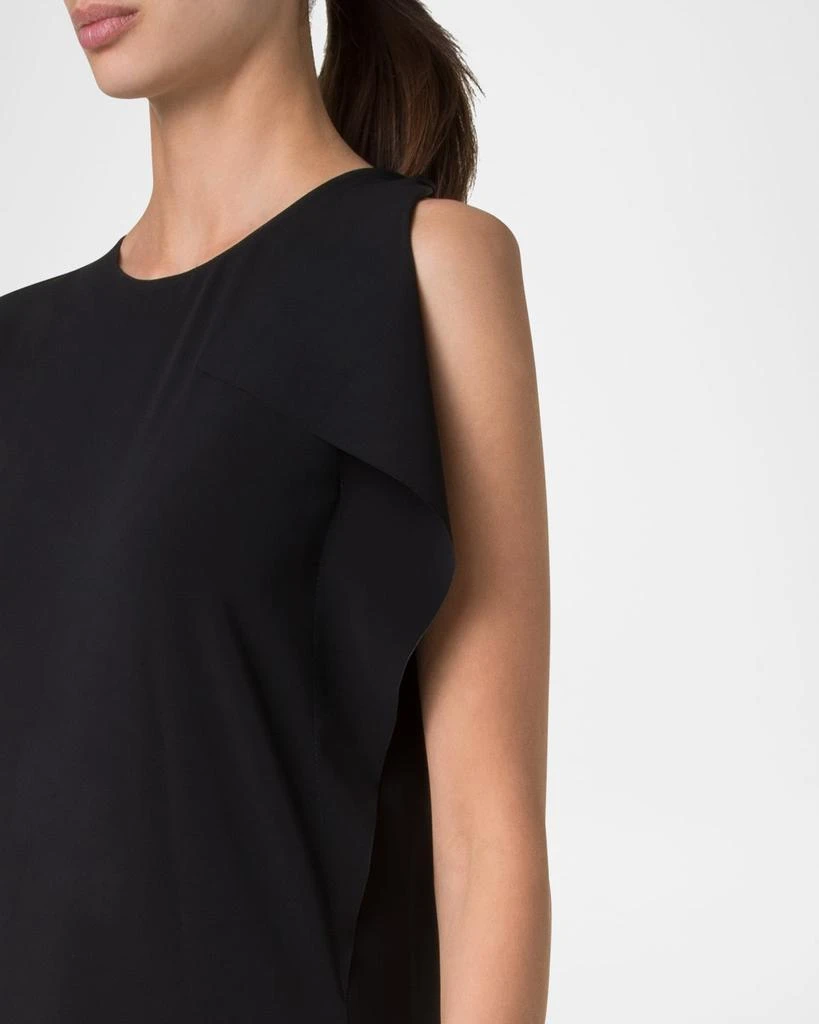 Akris Lasercut Off-Shoulder Drape Midi Dress 5
