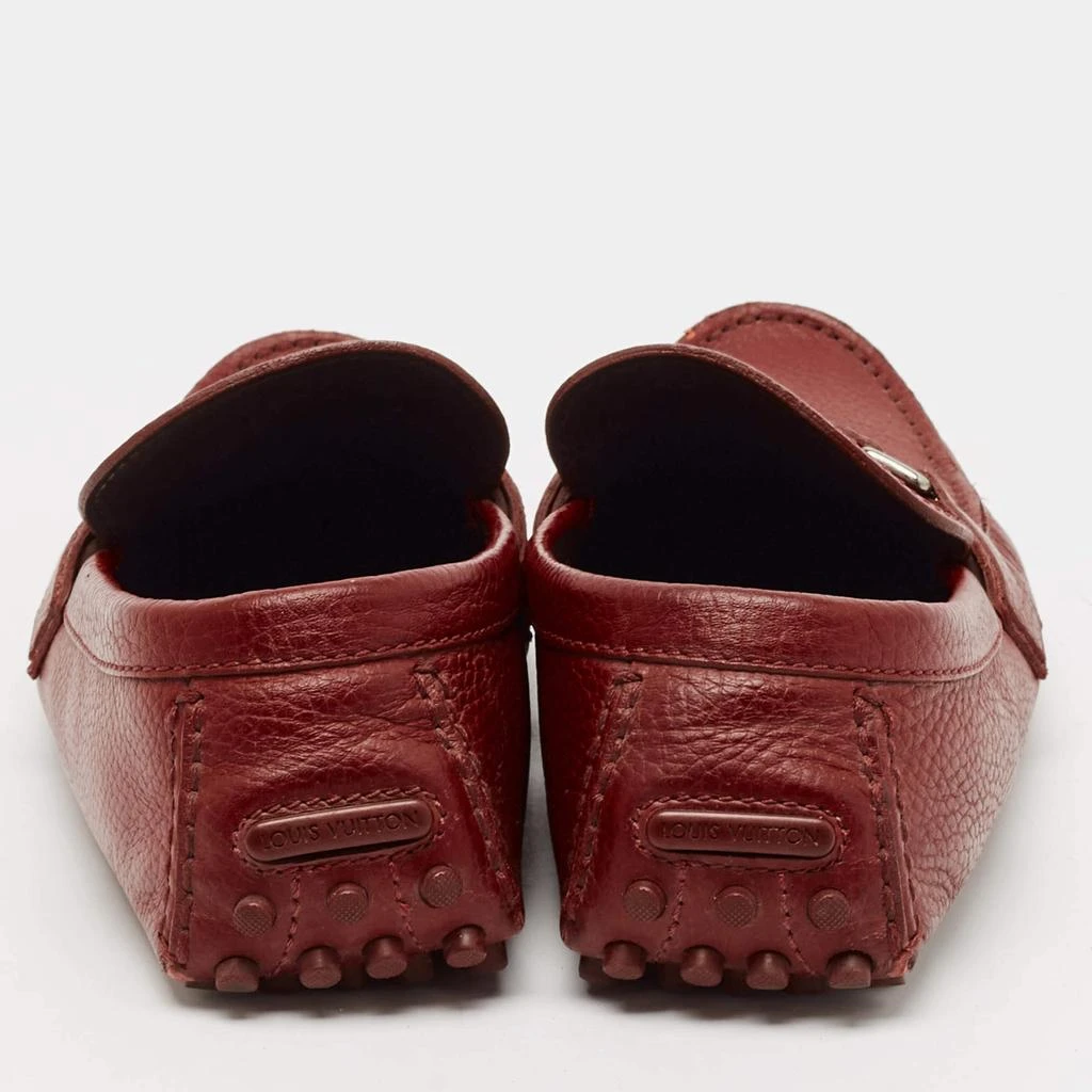 Louis Vuitton Louis Vuitton Burgundy Leather Hockenheim Loafers Size 44 5