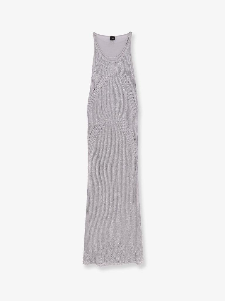 PINKO Nelson viscose and metallised fibre long dress