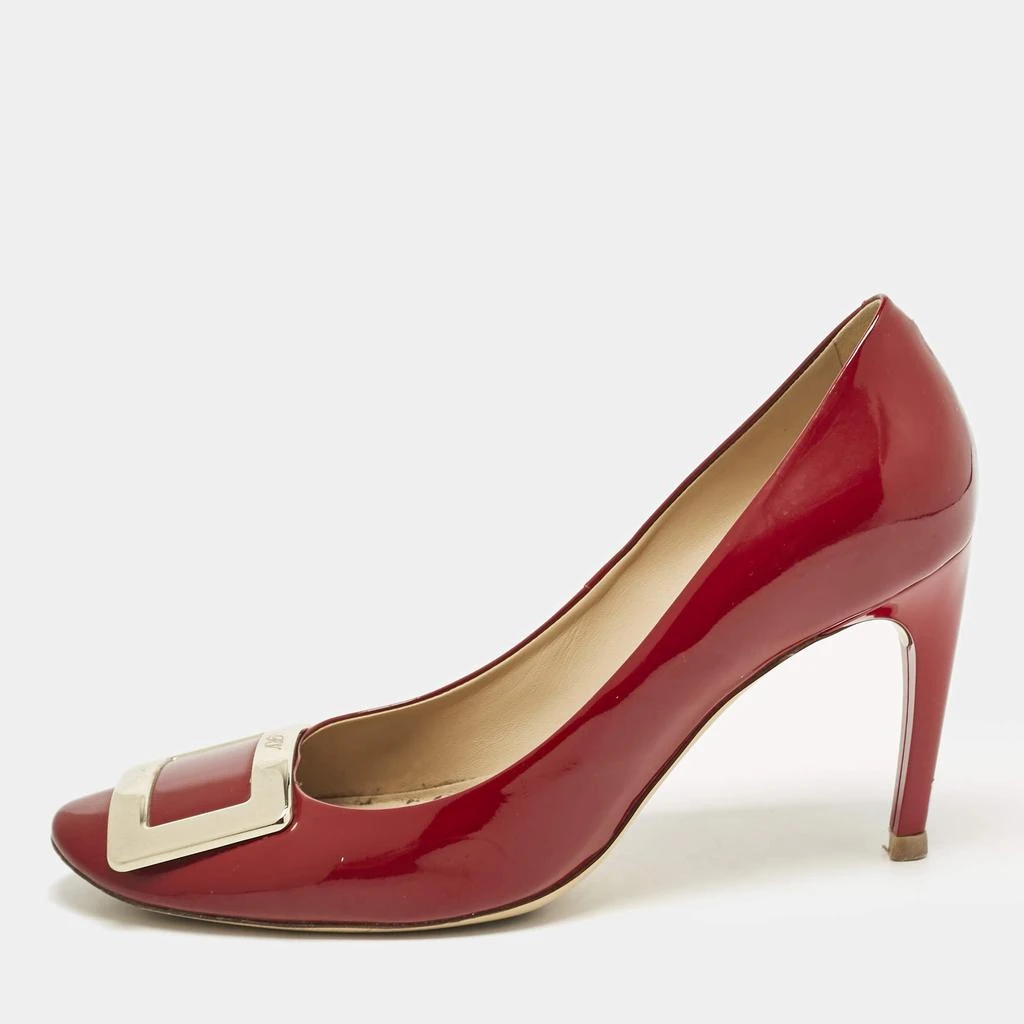 Roger Vivier Roger Vivier Red Patent Leather Belle Vivier Pumps Size 39 1