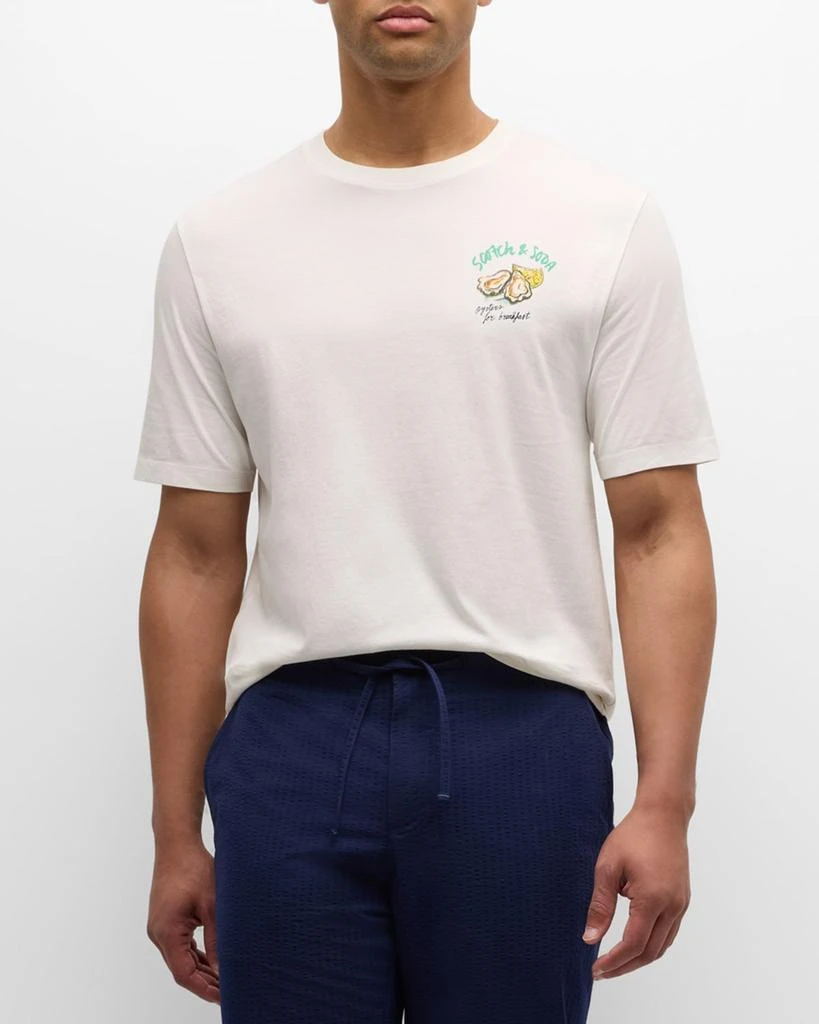 Scotch & Soda Men's Oyster Artwork T-Shirt 2