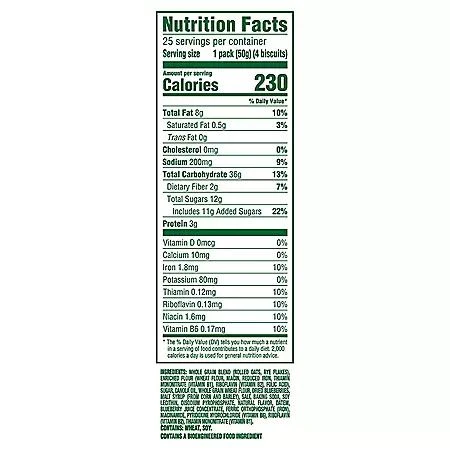 belVita belVita Blueberry Breakfast Biscuits, 4 biscuits per pack, 25 pk. 2