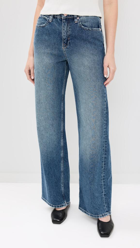 Free People Tinsley Baggy High Rise Straight Jeans