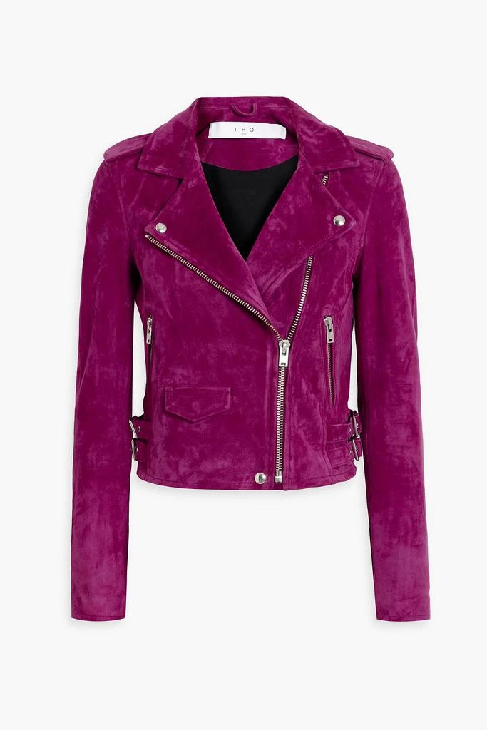 IRO Ashley suede biker jacket 1