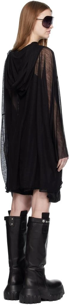 Rick Owens Black Concordians Hooded Tunic Hoodie 3