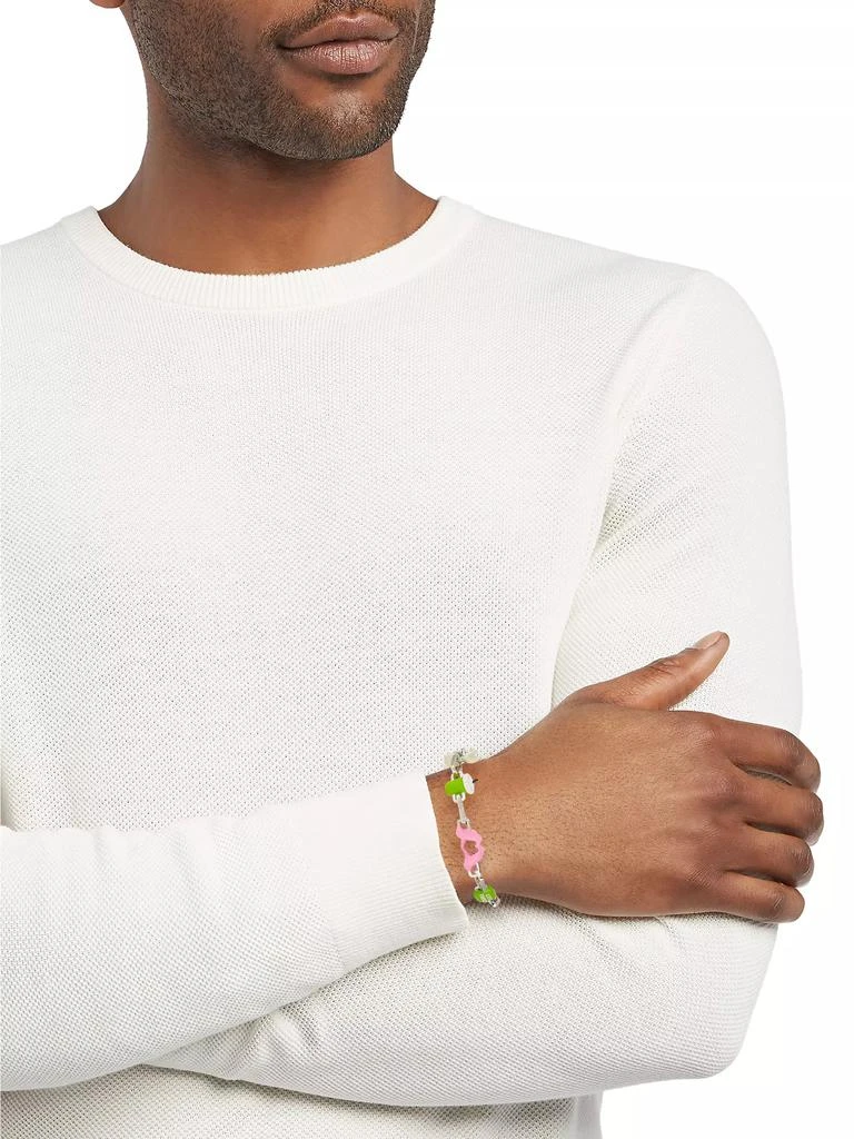 Poubel The Colton Sterling Silver & Enamel Charm Bracelet 2