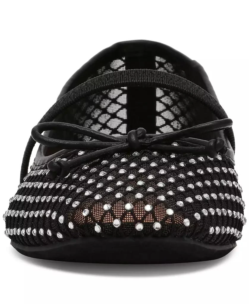 DV Dolce Vita Women's Maleeya Rhinestone Mesh Bow Ballet Flats 7