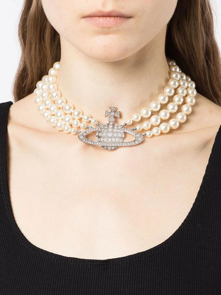 Vivienne Westwood Layered Faux Pearl Necklace 2