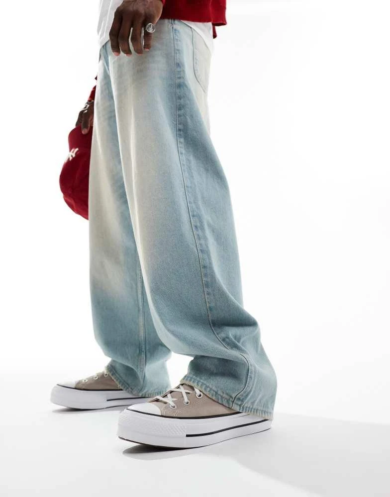 Converse Converse Chuck Taylor All Star Lift Hi trainers in stone 3