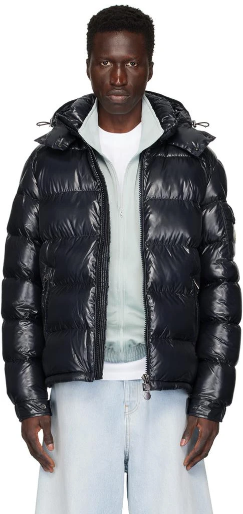 Moncler Navy Maya Short Down Jacket - Shorts - Free Shipping 
