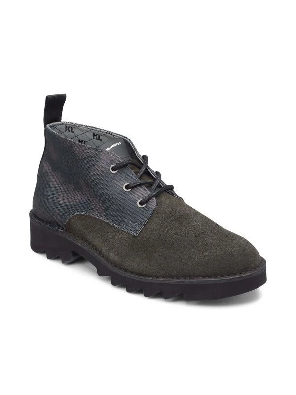 Karl Lagerfeld Paris Suede & Camo Chukka Boots 2