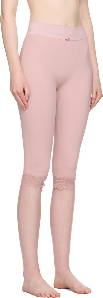 SKIMS Pink Vintage Shapewear Capri Leggings