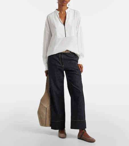 Brunello Cucinelli Monili suede ballerina flats 3