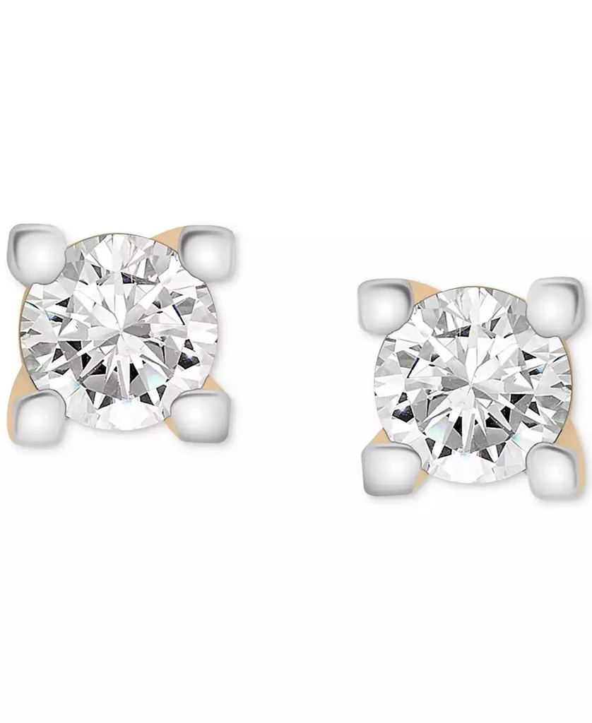 Macy's Diamond Stud Earrings (1/2 ct. t.w.) in 14k Yellow Gold 1