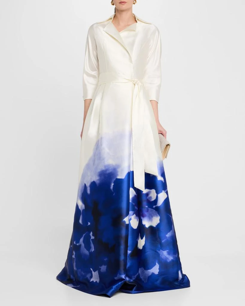 Border-Print Mikado Shirt Gown  On Sale Now with Up to 40% Off | Discover  Exclusive Deals & Savings at BeyondStyle  Authentic Teri Jon gowns |women|Women|dresses|women's clothing with Limited-Time Discounts, Free  Shipping,