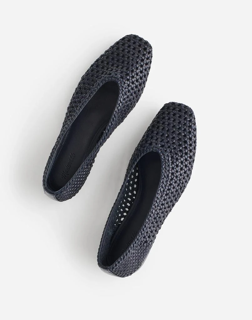 Madewell The Mylie Ballet Flat in Handwoven Leather 2