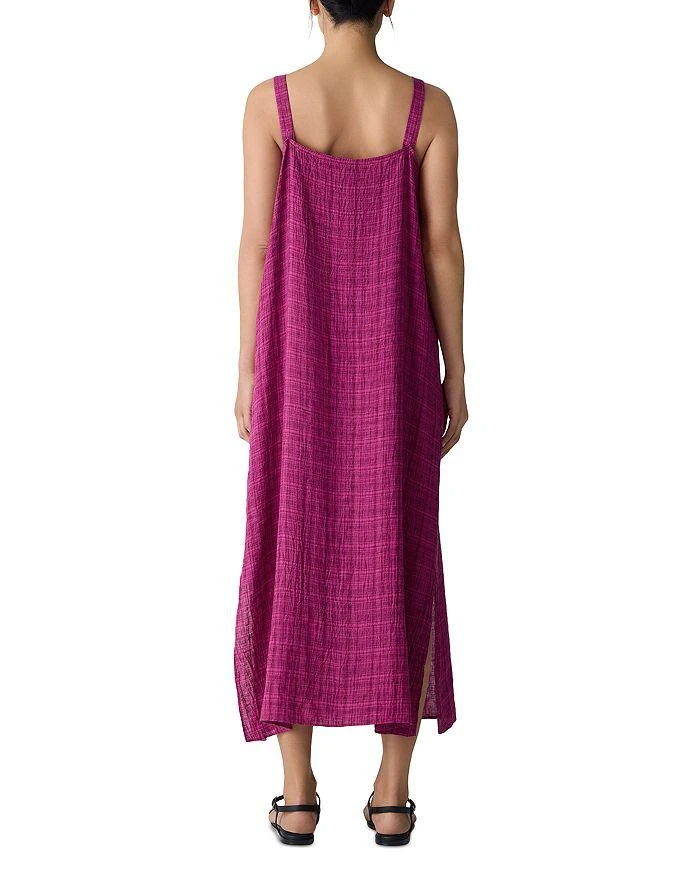 Eileen Fisher Square Neck Linen Midi Dress