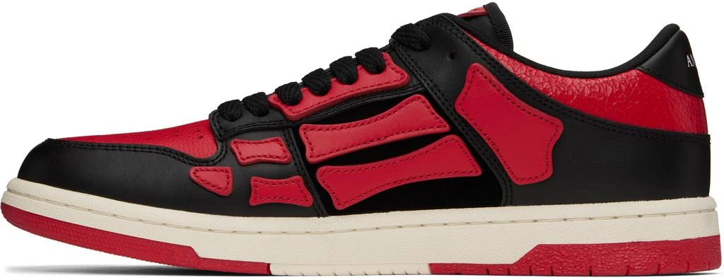 AMIRI Black & Red Skel-Top Low Sneakers 3