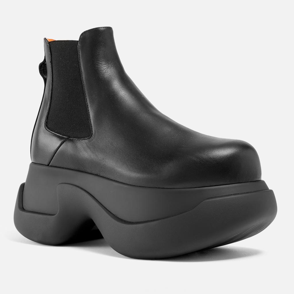 Shop Women's Chunky Leather Chelsea Boots on Sale at