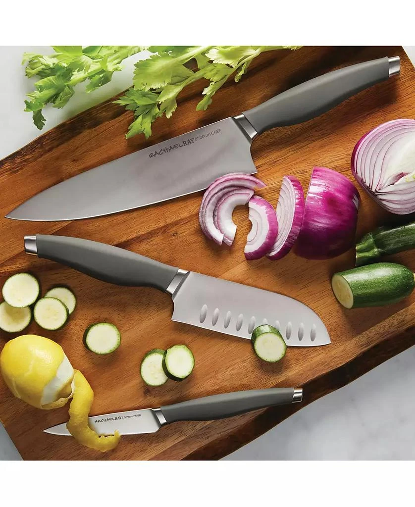 Rachael Ray Cutlery Japanese Stainless Steel Chef's Knife Set, 3 Piece 1