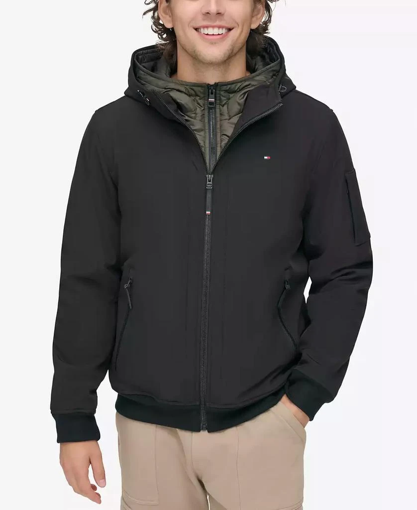 Tommy Hilfiger Men's Hoodie Bomber Combo Jacket 5