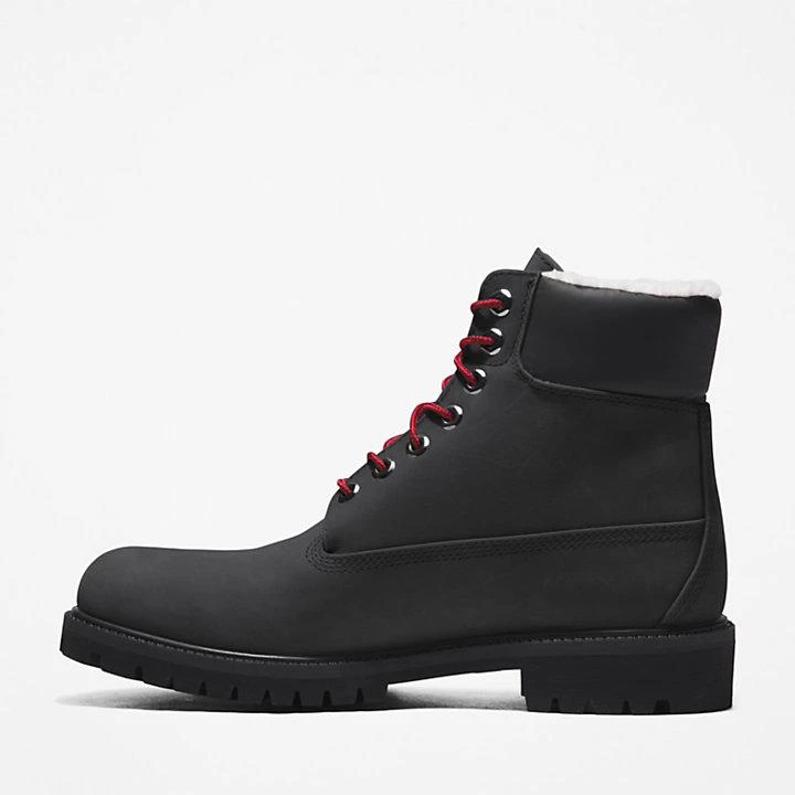 Timberland Timberland® Premium 6 Inch Winter Boot for Men in Black with Red 6