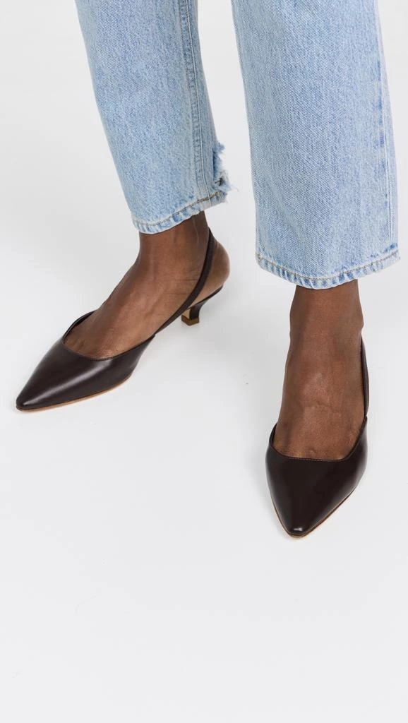 Jenni Kayne Leather Kitten Heels 2