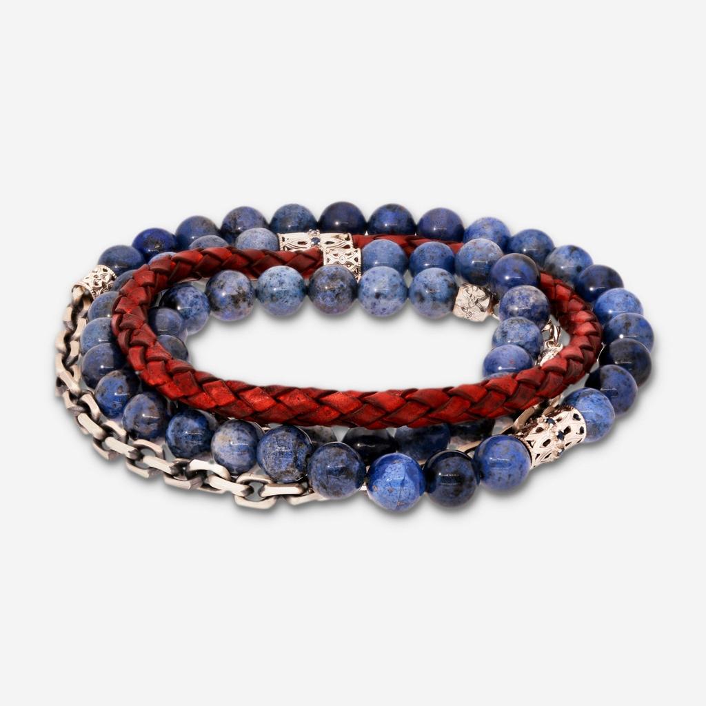 Armenta Armenta Grey Sterling Silver Sodalite Bracelet 20831