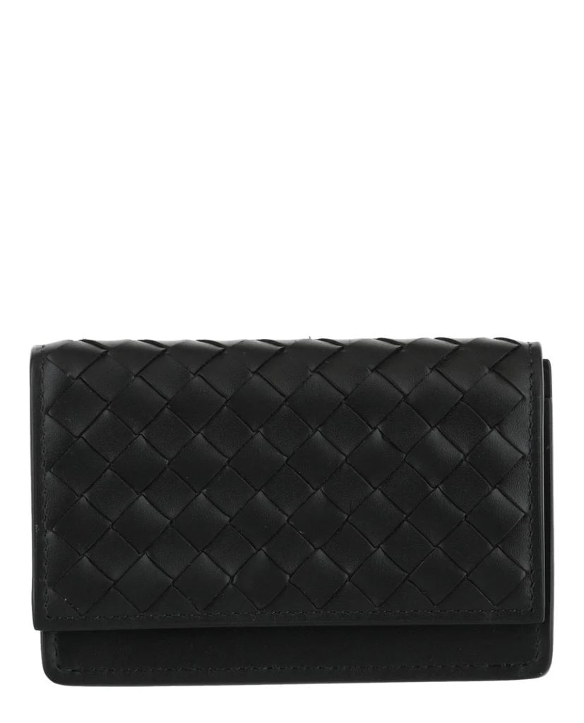 Bottega Veneta Intrecciato Flap Business Card Wallet 1