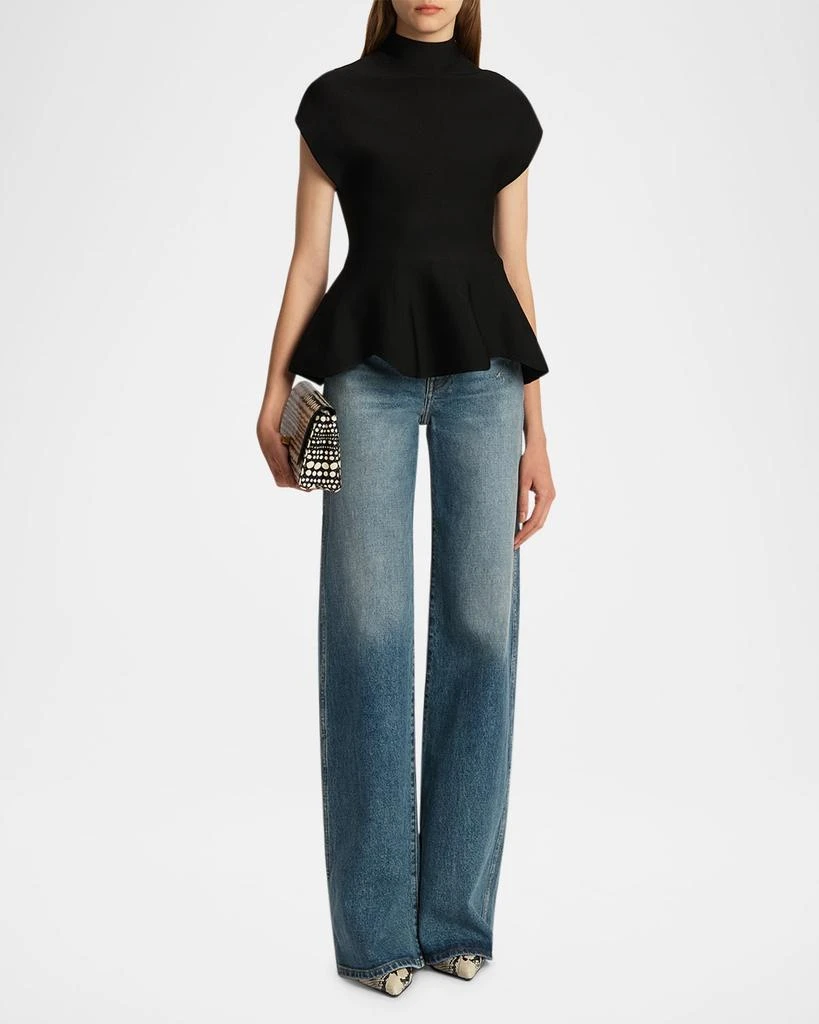 Khaite Dane High-Rise Flared Jeans 2