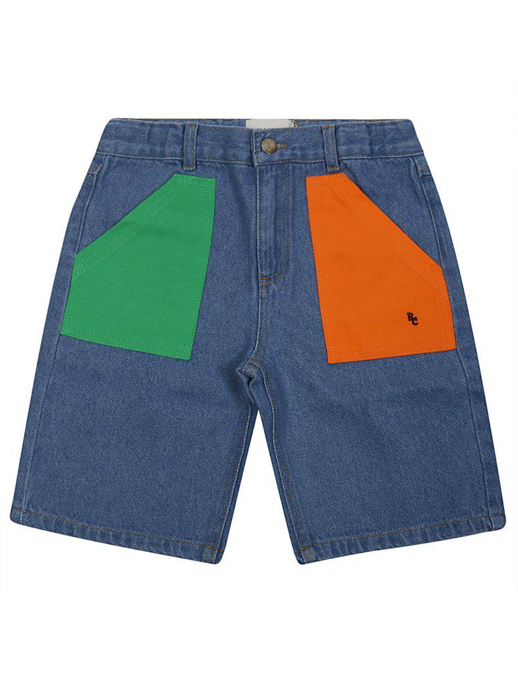 Bobo Choses Bobo Choses Color Blocked Denim Bermuda Shorts