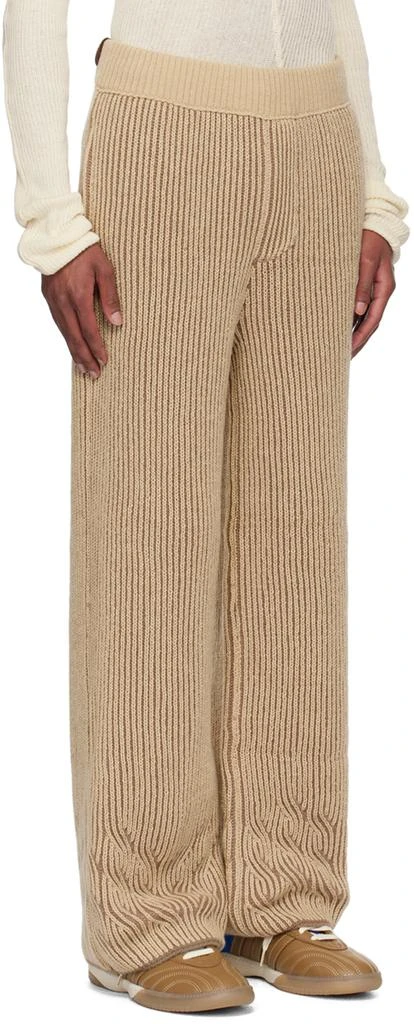 Isa Boulder SSENSE Exclusive Beige Rover Twisty Stripe Trousers 2