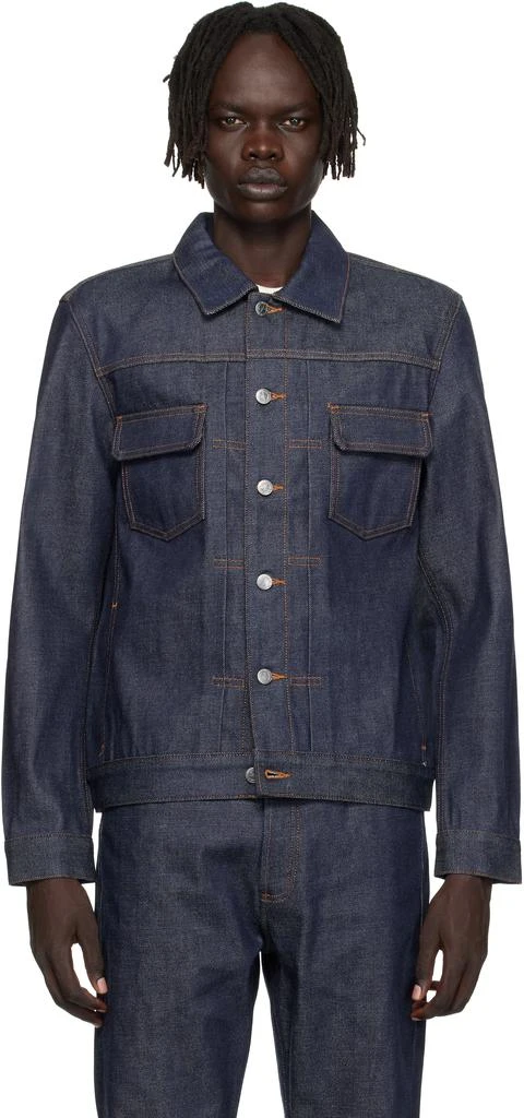 A.P.C. Navy Veste Work Denim Jacket 1