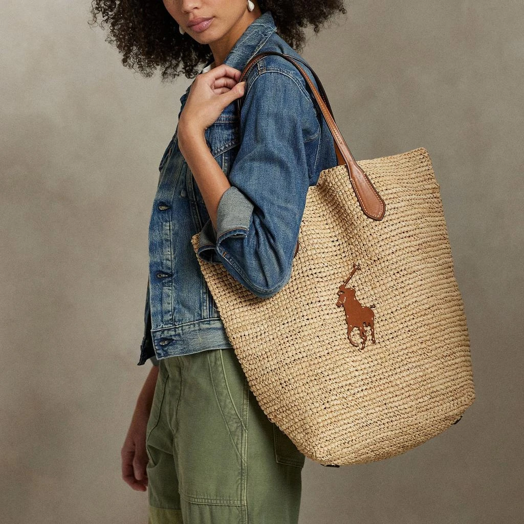 Ralph Lauren Polo Ralph Lauren North South Raffia Bag 2