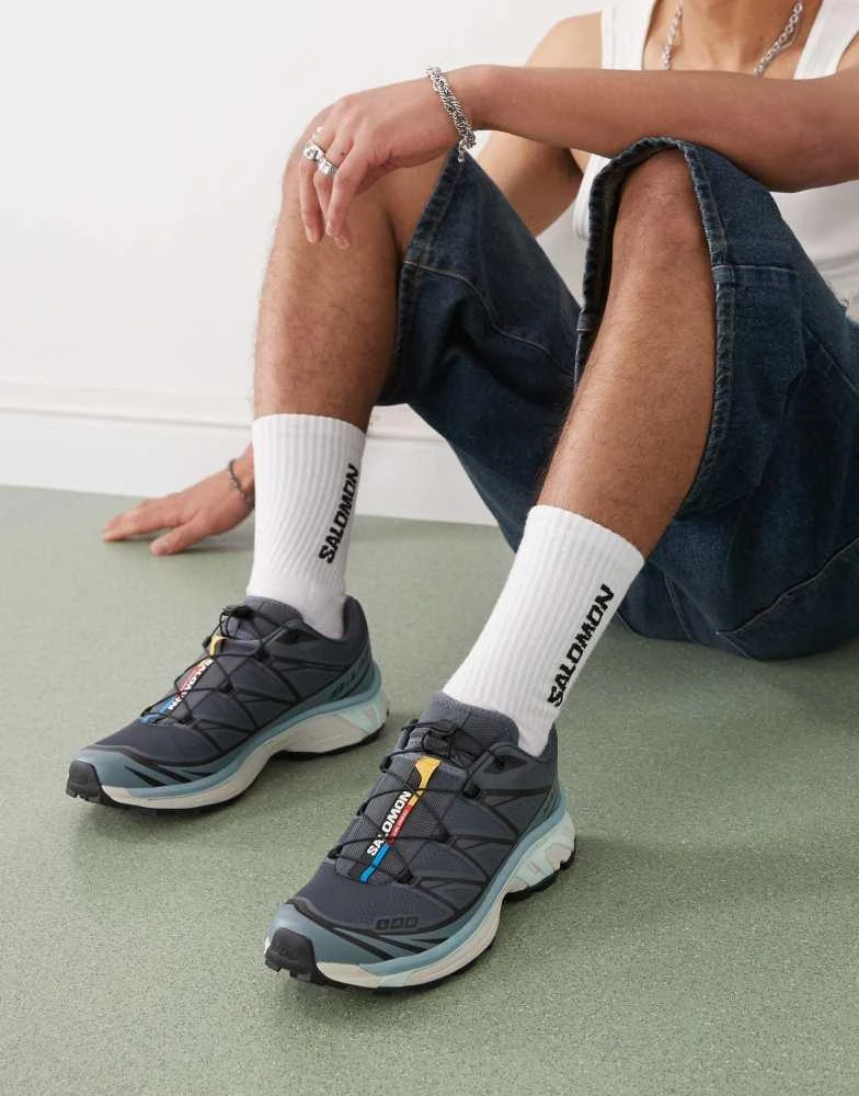 Salomon Salomon XT-6 trainers in blue 1