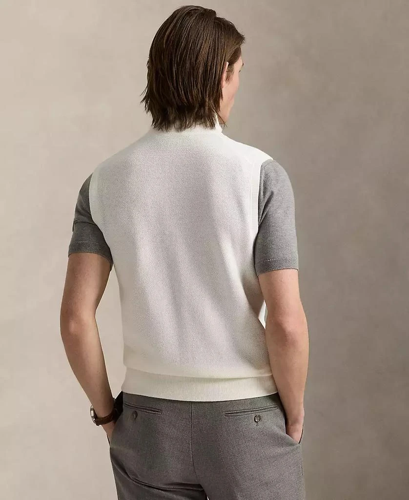 Ralph Lauren Men's Mesh-Knit Cotton Full-Zip Sweater Vest 2
