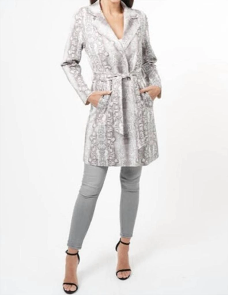 Love Token Kobe Snake Print Coat 1