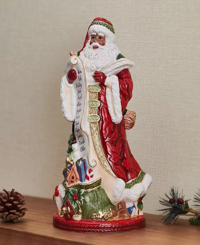 Fitz and Floyd Studio Collection 13-Inch African-American Santa Figurine 10